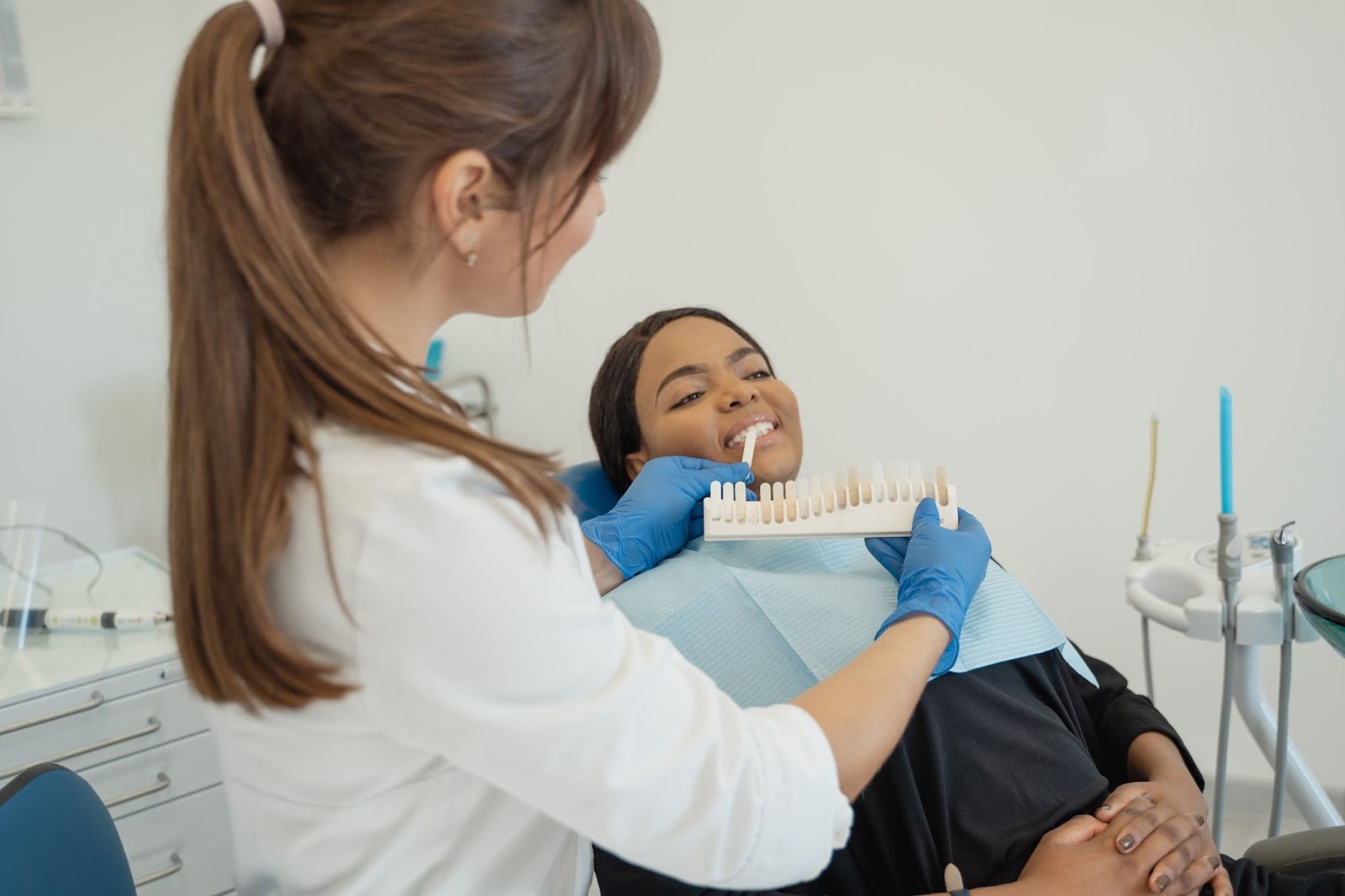 Paciente en una clinica dental